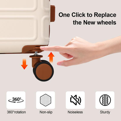 4 Piece Luggage Set with TSA Lock, Expandable Hardshell Spinner Wheels