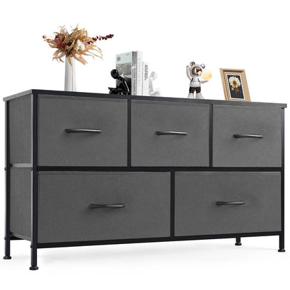 5 Drawer Fabric Storage Dresser for Bedroom, Closet & Entryway