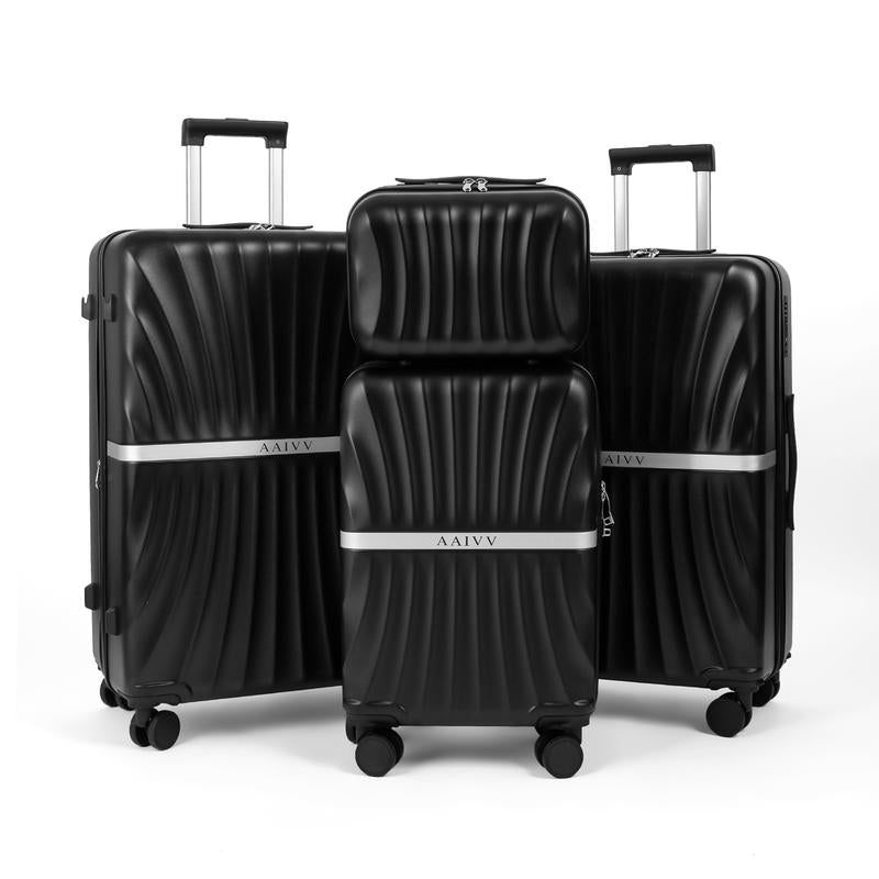 4 Piece Luggage Set with TSA Lock, Expandable Hardshell Spinner Wheels
