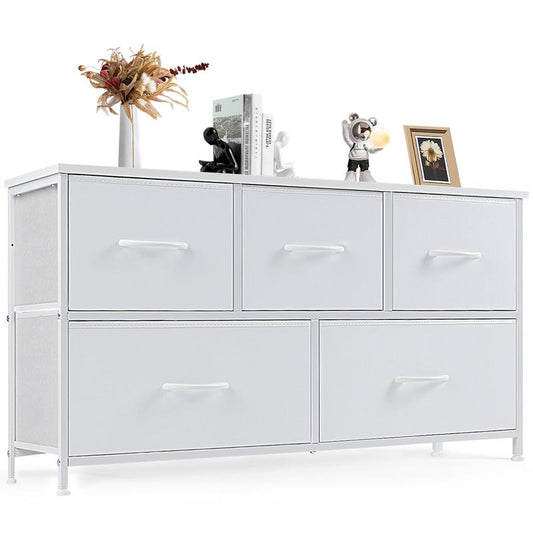 5 Drawer Fabric Storage Dresser for Bedroom, Closet & Entryway