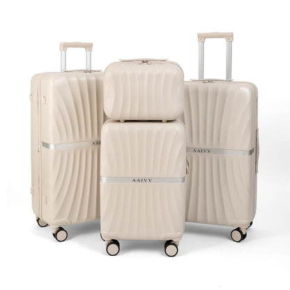 4 Piece Luggage Set with TSA Lock, Expandable Hardshell Spinner Wheels
