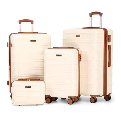 4 Piece Luggage Set with TSA Lock, Expandable Hardshell Spinner Wheels