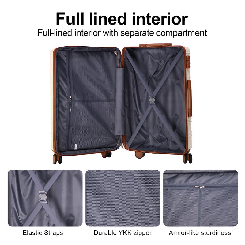 4 Piece Luggage Set with TSA Lock, Expandable Hardshell Spinner Wheels