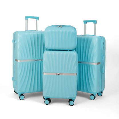 4 Piece Luggage Set with TSA Lock, Expandable Hardshell Spinner Wheels
