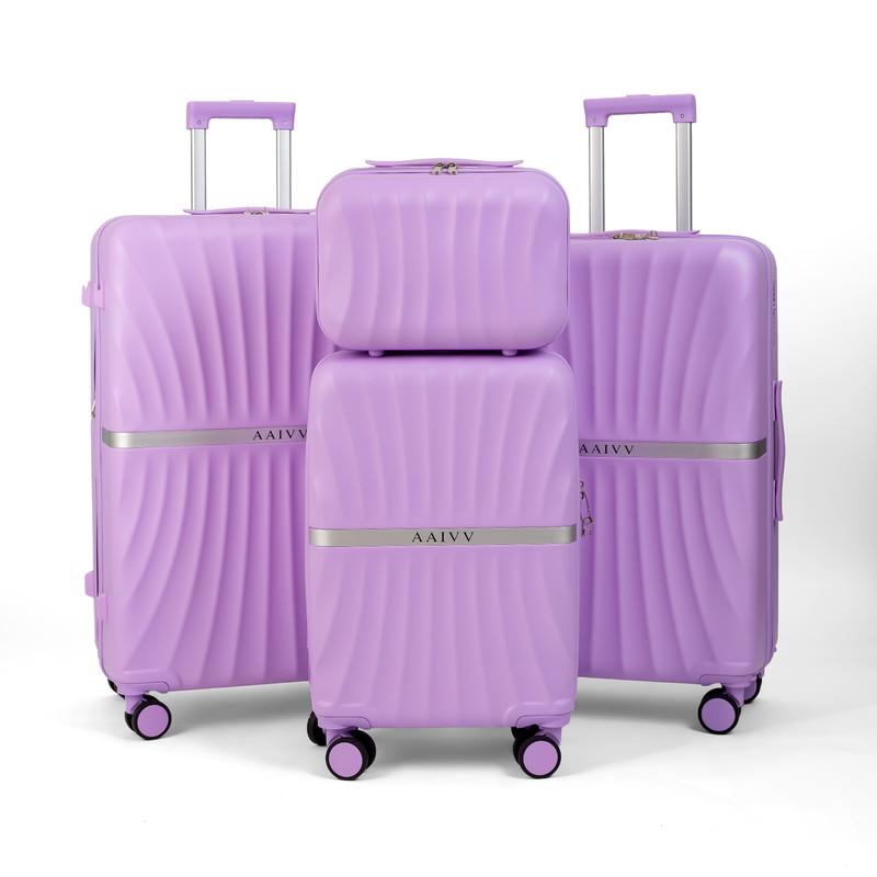 4 Piece Luggage Set with TSA Lock, Expandable Hardshell Spinner Wheels