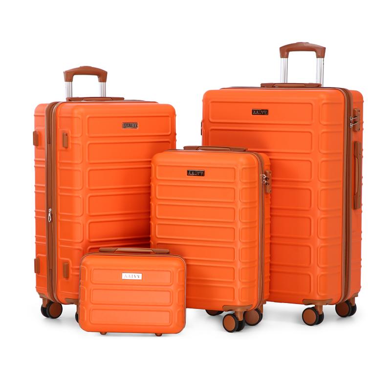 4 Piece Luggage Set with TSA Lock, Expandable Hardshell Spinner Wheels