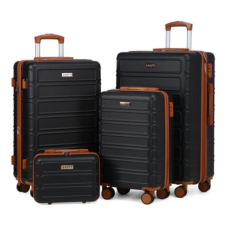 4 Piece Luggage Set with TSA Lock, Expandable Hardshell Spinner Wheels