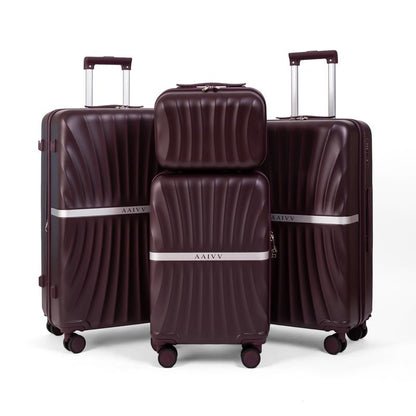 4 Piece Luggage Set with TSA Lock, Expandable Hardshell Spinner Wheels