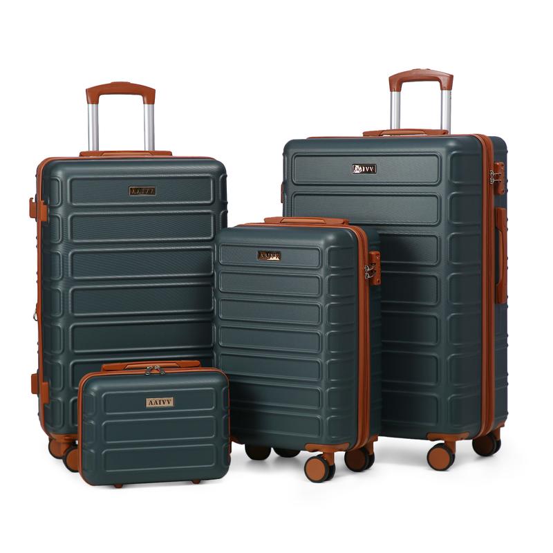 4 Piece Luggage Set with TSA Lock, Expandable Hardshell Spinner Wheels